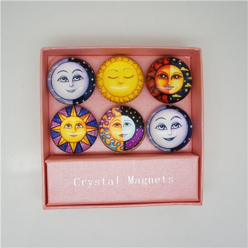 Fridge Magnet/sun series glass fridge magnet