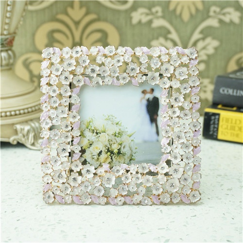 Metal photo frame / Jasmine flower photo frame