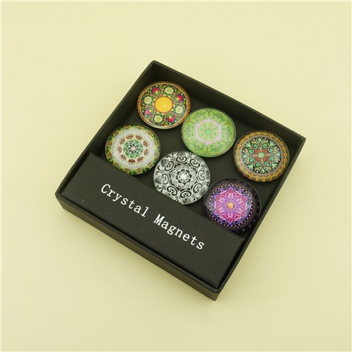 Eco-friendly Crystal Magnets with 4c Pringting Sticker