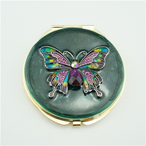 Mother of pearl compact mirror/Butterfly compact mirror