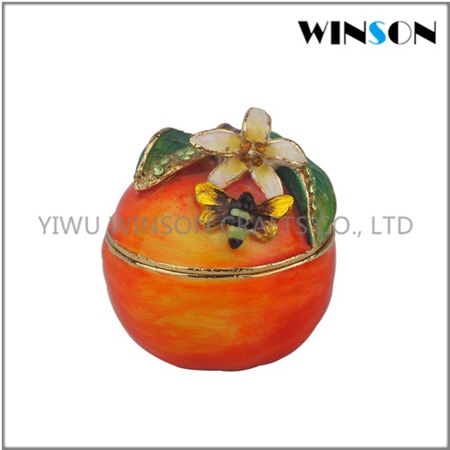 Garden Fruit Jewelry Box | Enamel Ornament