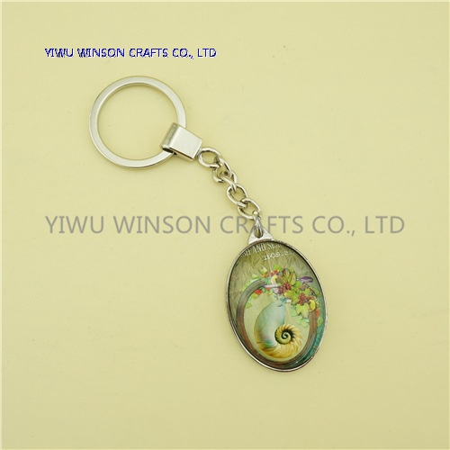 Single Side Crystal Key Chain/Custom Logo Key Chain