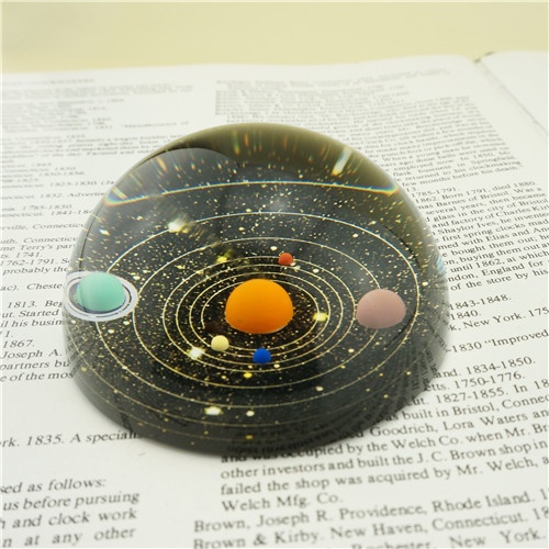Glass Hemisphere Planetary Paperweight/Best-selling Gifts