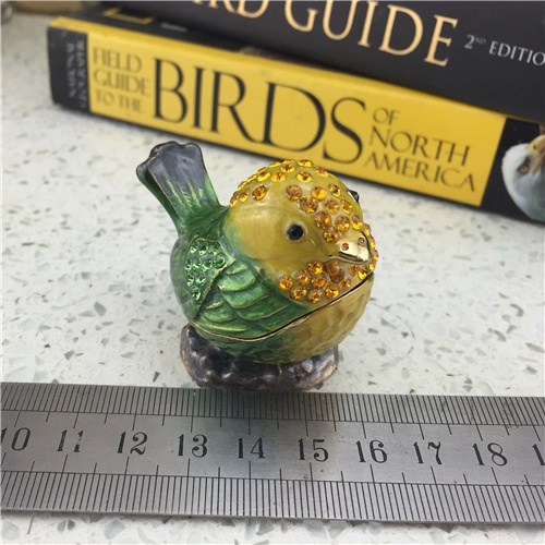Metal Bird Jewelry Box/Crystal Jewel Box