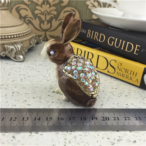 Imitation Ceramic Jewel Box/Grey Rabbit Jewelry Box