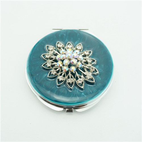 Vintage Flower Compact Mirror/Powder Compact