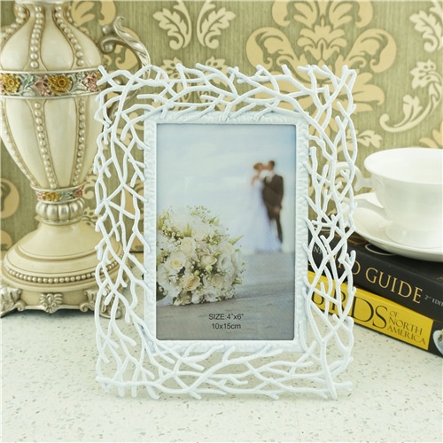 White metal photo frames/personalized photo frames
