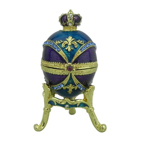 New arrive hand painted faberge egg jewelry box