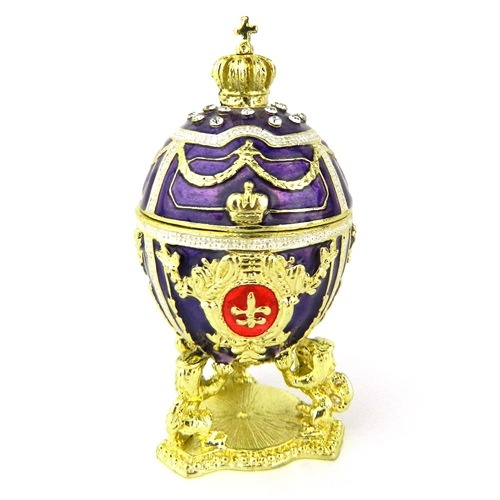 Purple jewelry box/Faberge egg gift