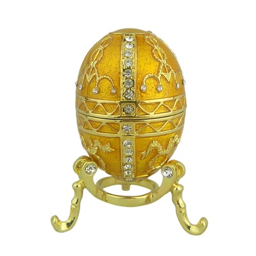 Beautiful gold enamel decorative faberge egg
