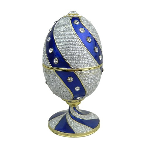 Easter egg trinket Box/Pewter jewelry box