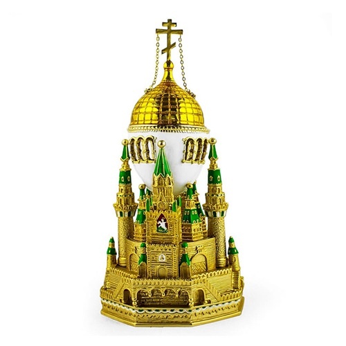 Russian faberge egg/Music box/Trinket jewel box moscow kremlin