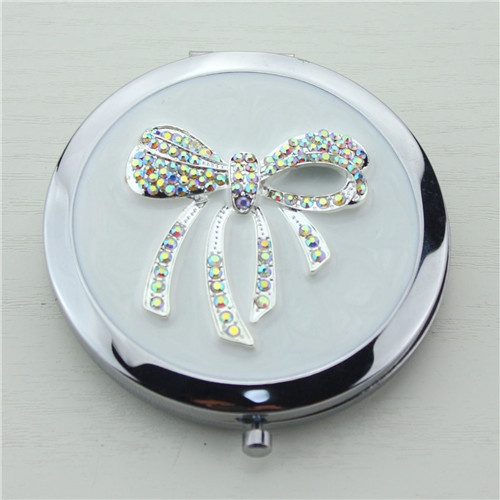 Sweet bowknot compact mirror