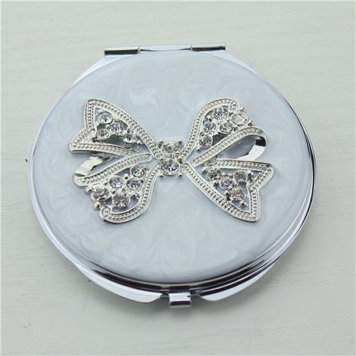 Designer Gold Monogram Crystal Compact Mirror - Yiwu Good Morning