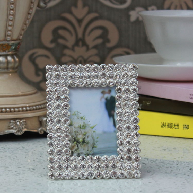 Shiny Silver Diamond Picture Frame