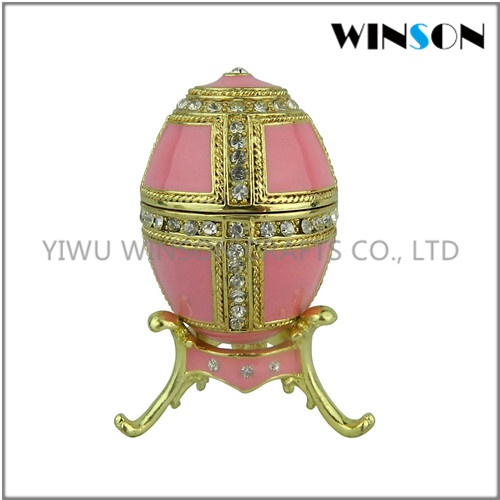 Crystal Faberge Eggs Jewelry Box