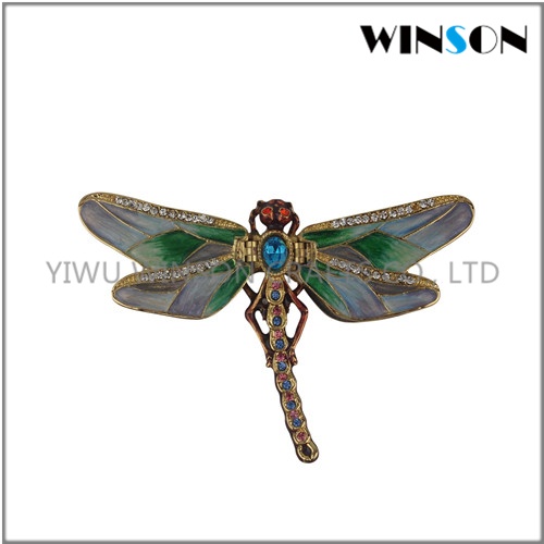 Crystal Dragonfly Jewelry Box