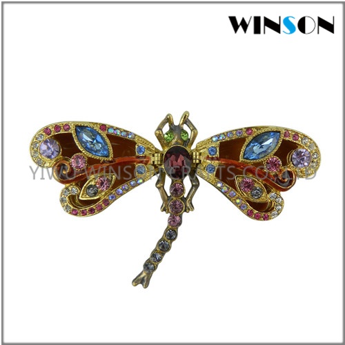 Retro Jeweled Dragonfly Trinket Box | Home Ornament