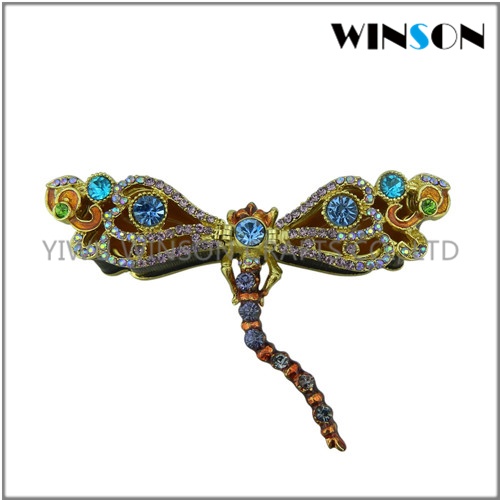Pewter Jewelry Box / Crytals Dragonfly Jewelry Box