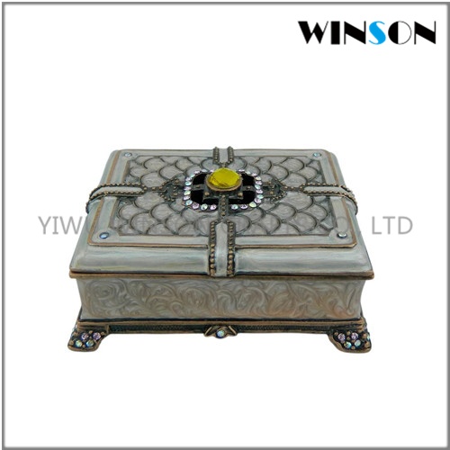 Pewter Jewelry Box / Crytals Other Jewelry Box