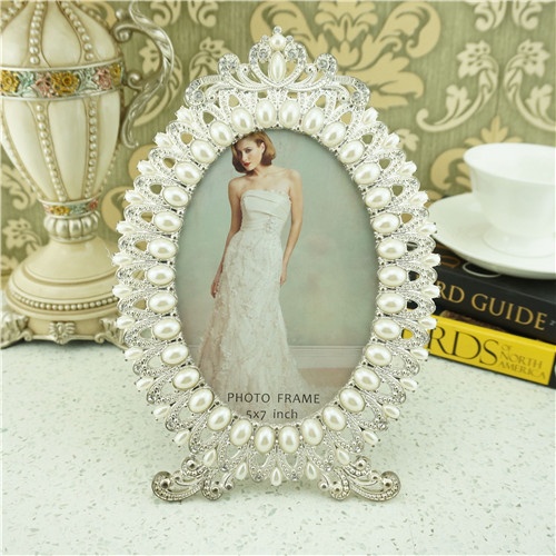 fashion home decoration photo frame/zinc alloy photo frame