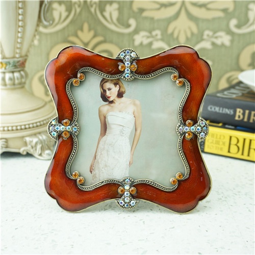 fashion home decoration photo frame/zinc alloy photo frame