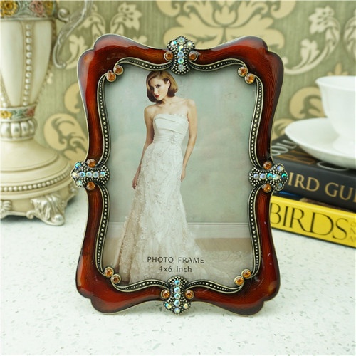 fashion home decoration photo frame/zinc alloy photo frame