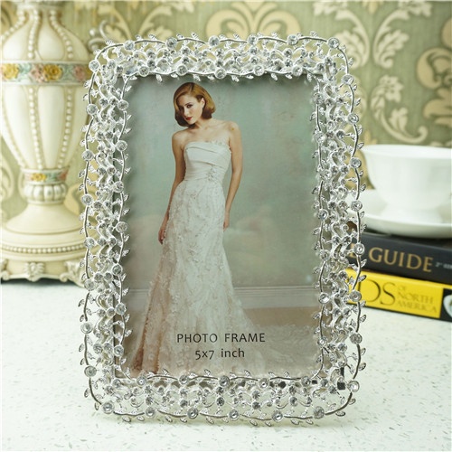 Metal photo frame/bling crystal photo frame