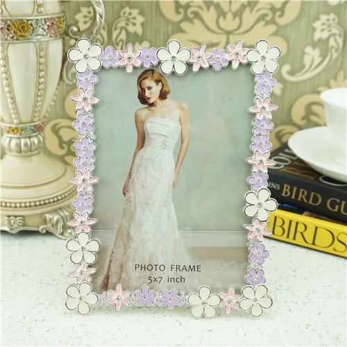 Metal photo frame/flower photo frame