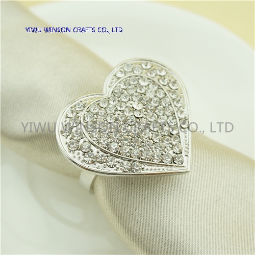 Metal Napkin Ring/Crystal Wedding Decoration Napkin Ring