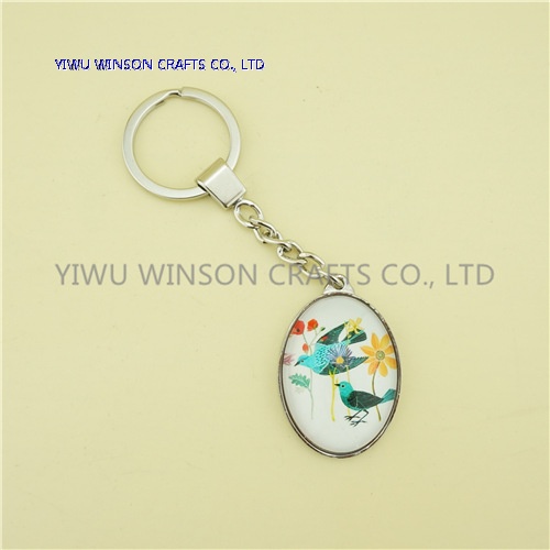 Single Side Crystal Key Chain/Custom Logo Key Chain