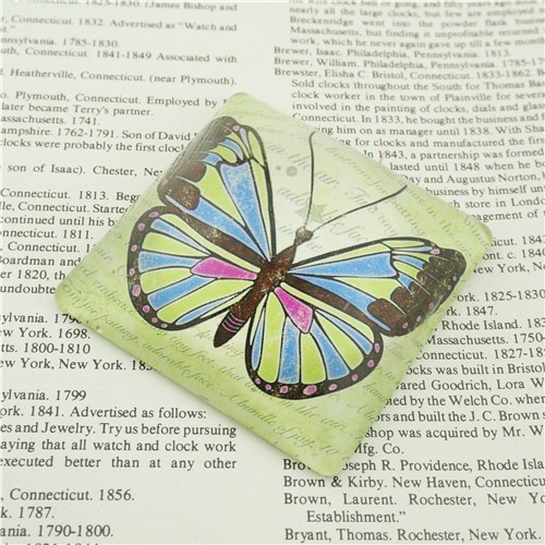 Butterfly Design Paper Weight/Welcome Custom Paperweights Glass