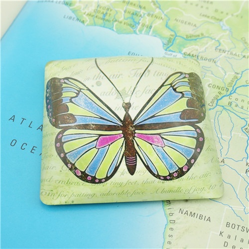 Butterfly Design Paper Weight/Welcome Custom Paperweights Glass