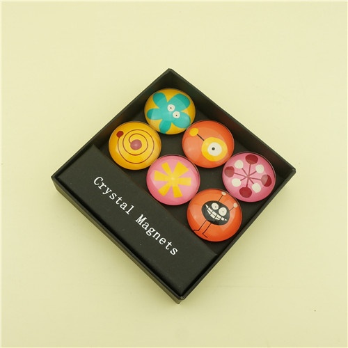 35mm Round Magnetic Crystal Dome/Fun Gift Set of 6 pcs