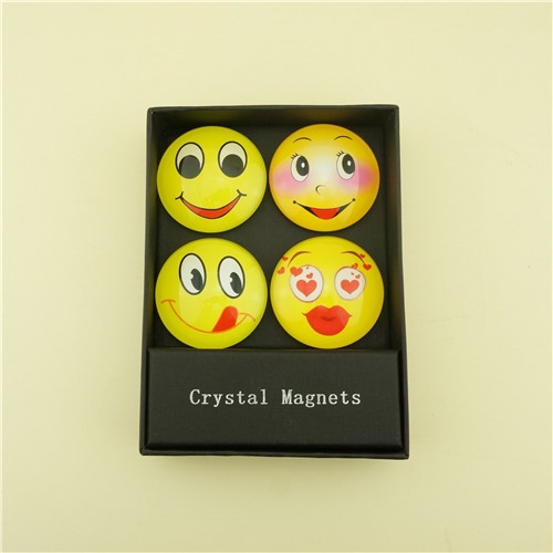 50mm Smile Face Printing Picture Magnets/Various Fridge Magnets Online Shopping