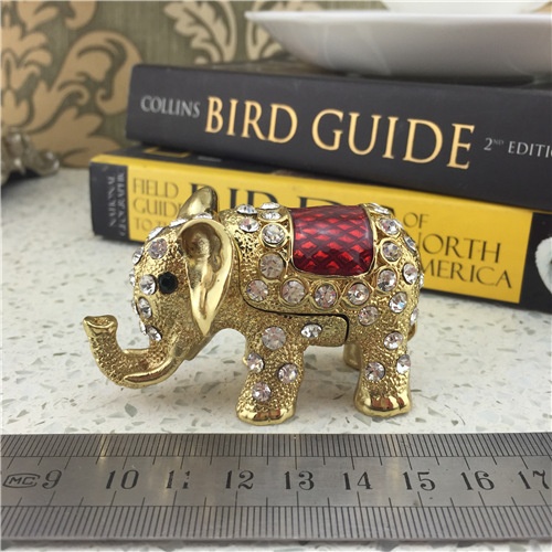 Metal Crystal Jewel box/Elephant Jewelry Box