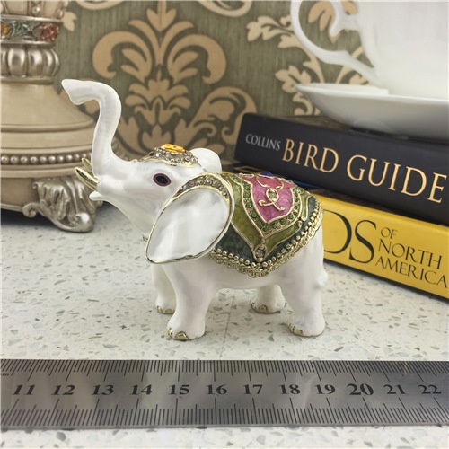 Imitation Ceramic Jewelry Box/ Elephant Jewel Box