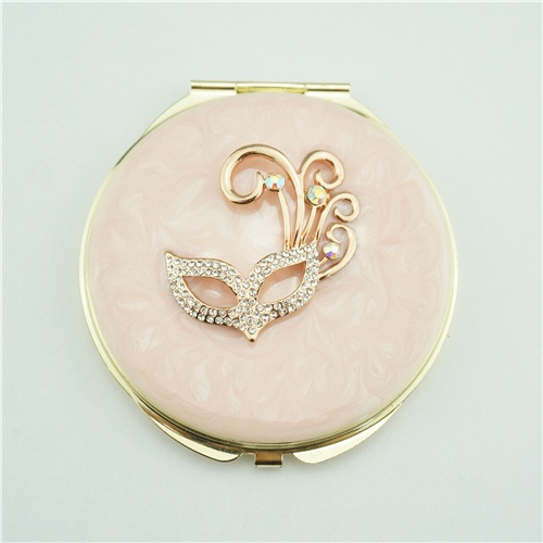 Pink compact mirror/Custom pocket mirrors