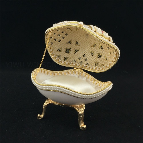 Beautiful goose egg pearl jewelry boxes