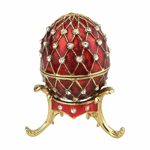 Red jewellery box/Sparkling rhinestones jewelry trinket box