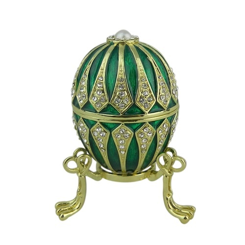 Faberge egg figurine trinket/Jewelry box