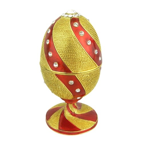 Faberge egg with trinket jewel box