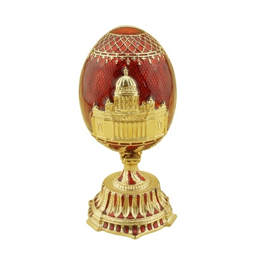 Faberge egg bronze horseman saint isaacs cathedral petersburg