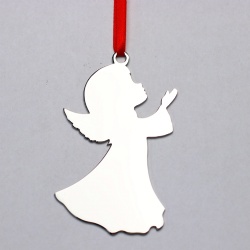 Custom-made Metal Angel Ornament for Holiday Decor