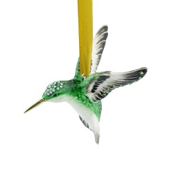 Metal Alloy Hummingbird Christmas Ornament