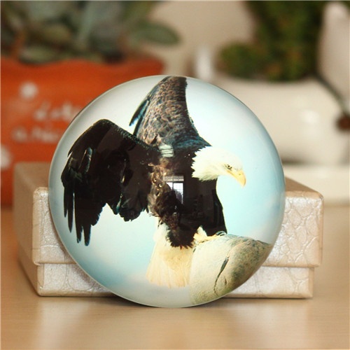 Custom Dome Crystal Glass Paperweight