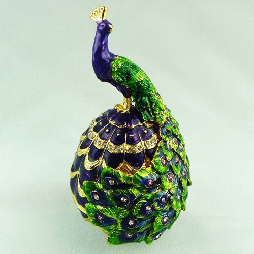 Peacock Jewelry Box