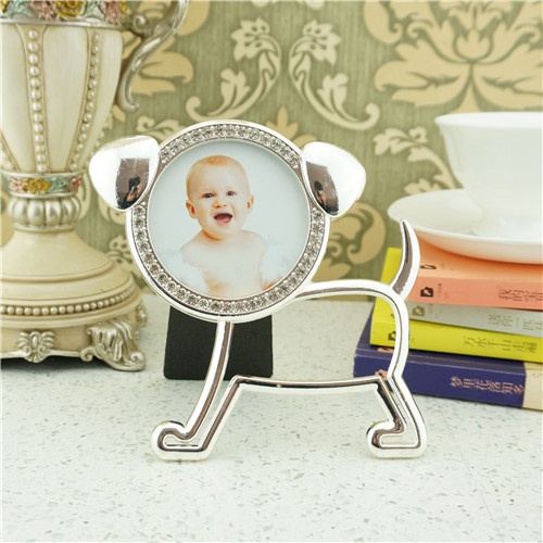 Metal photo frame/lovely dog photo frame