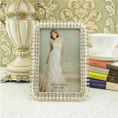 Metal photo frame/crystals photo frame