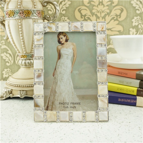 Metal photo frame/shell photo frame